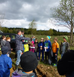 Baumpflanzaktion der E-Jugend